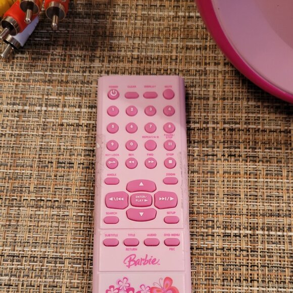 MATTEL Barbie DVD Blossom Player W/ Remote & AV Cord - Works See Video!! - Picture 4 of 15